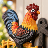 Rooster Welcome Doorbell, Cast Iron Farmhouse Porch Bell, 7.5" 56388 shot 2