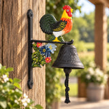 Rooster Doorbell, Cast Iron Farmhouse Porch Bell, 7.5" 56681 shot 1