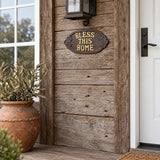 Bless This Home Wall Plaque, Cast Iron Entryway Sign, 7.8" 58014 shot 5