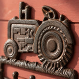 Tractor 4-Hook Wall Rack, Cast Iron for Coats, Hats or Scarves, 9.4" 58032 shot 3