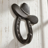 Cowboy Hat Wall Hook, Western Cast Iron for Hats or Coats, 5.3" 58061 shot 4