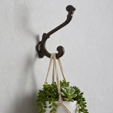 Wall Hook, Cast Iron Rustic Distressed Finish for Coats, Keys or Towels, 5.9" 58078 shot 1