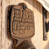 Bar Open Wall Mount Bottle Opener, Vintage Cast Iron Bar Tool, 5.2" 58092 shot 2