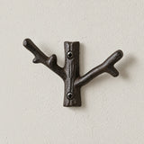 Branch Wall Hook, Cast Iron for Coats, Hats, Keys or Towels, 4.9" 58111 shot 1
