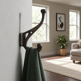 Ornate Wall Hook, Cast Iron Western for Coats, Keys or Towels, 5.1" 58114 shot 3