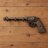 Revolver Gun Wall Hooks, Cast Iron Western for Coats, Keys or Hats, 9.4" 58123 shot 4