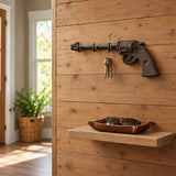 Revolver Gun Wall Hooks, Cast Iron Western for Coats, Keys or Hats, 9.4" 58123 shot 1