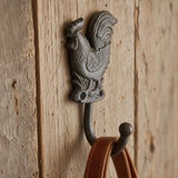Rooster Wall Hook, Cast Iron Farmhouse Kitchen for Towels, Keys or Aprons, 6.3" 58129 shot 2