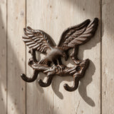 Eagle Wall Hooks, Cast Iron Patriotic Americana for Coats or Keys, 6.7" 58135 shot 3