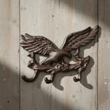 Eagle Wall Hooks, Cast Iron Patriotic Americana for Coats or Keys, 6.7" 58135 shot 1