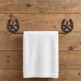 Horseshoe Towel Rack, Western Cast Iron for Bath or Kitchen, 21.2" 58139 shot 4