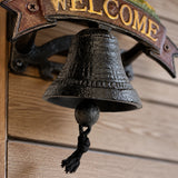 Cow Welcome Bell Sign, Cast Iron Farmhouse Front Door Decor, 7.3" 58143 shot 3