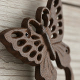 Butterfly Wall Hook, Cast Iron Nature Garden for Keys or Towels, 6.3" 58148 shot 2