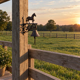 Horse Doorbell, Cast Iron Farmhouse Porch Bell and Chime, 9.8" 58155 shot 4