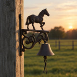 Horse Doorbell, Cast Iron Farmhouse Porch Bell and Chime, 9.8" 58155 shot 5