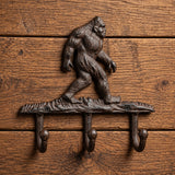 Sasquatch 3-Hook Rack, Cast Iron Wall Hooks for Keys or Hats, 8.3" 58204 shot 2
