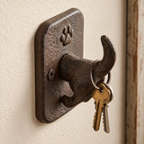 Dog Tail Wall Hook, Cast Iron for Keys or Leashes, 3.9" 58212 shot 4
