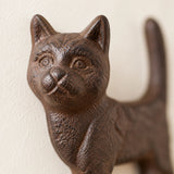 Cat Double Wall Hook, Cast Iron for Coats, Keys or Hats, 6.4" 58216 shot 3