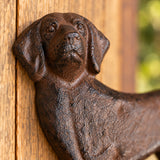 Dog Doorbell, Cast Iron Porch Bell with Pull Cord, 9" 58219 shot 2