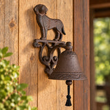 Dog Doorbell, Cast Iron Porch Bell with Pull Cord, 9" 58219 shot 4