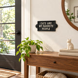 Cats Are My Favorite People Wall Sign, Cast Iron Cat Plaque, 6.5" 58222 shot 5