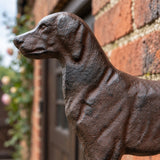 Standing Dog Doorbell, Cast Iron Porch Bell with Bracket, 10.2" 58223 shot 3