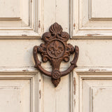 Fleur-de-Lis Door Knocker, Cast Iron Entry Door Hardware, 6" 58448 shot 6