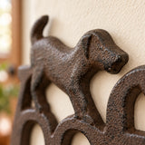 Dog WOOF 3-Hook Rack, Cast Iron for Leashes or Keys, 7.5" 58562 shot 3