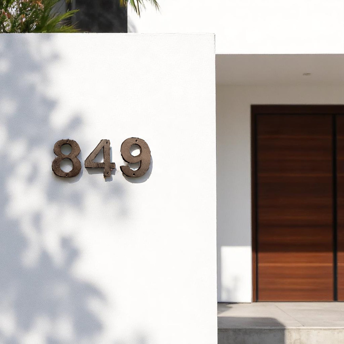 Cast Iron House Numbers, Cast Iron Numbers, Rustic Modern Cast Iron Address Numbers
