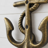 Anchor Wall Hook, Bronze Cast Iron Nautical for Coats, Keys or Towels, 5.4" GB58022 shot 2
