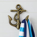 Anchor Wall Hook, Bronze Cast Iron Nautical for Coats, Keys or Towels, 5.4" GB58022 shot 1