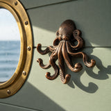 Octopus Wall Hook, Copper Cast Iron Nautical for Coats, Keys or Towels, 7.1" GB58023 shot 3