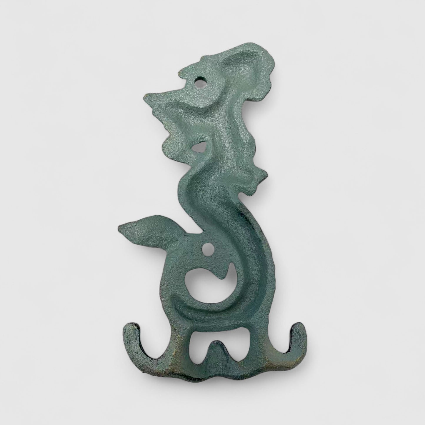 Mermaid Wall Hook, Cast Iron Nautical Coastal Decor