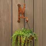 Rooster Plant Hanger, Cast Iron Wall Bracket for Porch or Garden, 13" GB78004 shot 3