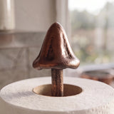 Mushroom Paper Towel Holder, Rustic Copper Cast Iron Kitchen Decor, 13" GB78011 shot 3