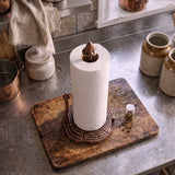 Mushroom Paper Towel Holder, Rustic Copper Cast Iron Kitchen Decor, 13" GB78011 shot 5