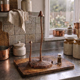 Mushroom Paper Towel Holder, Rustic Copper Cast Iron Kitchen Decor, 13" GB78011 shot 6