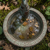 Water Pump Bird Bath, Rustic Cast Iron Garden and Patio Decor, 8" GB78012 shot 4