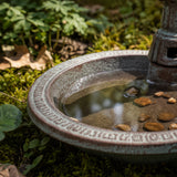 Water Pump Bird Bath, Rustic Cast Iron Garden and Patio Decor, 8" GB78012 shot 7