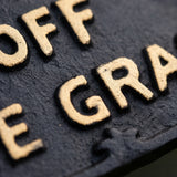 "Please Keep Off the Grass" Cast Iron Garden Stake Sign, 10.3" GB78013 shot 4