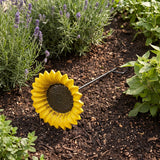 Sunflower Bird Feeder and Bath, Yellow Cast Iron Garden Stake, 30" GB78023 shot 6