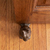 Squirrel Door Stop, Antique Gold Cast Iron Shelf or Entry Decor, 7.1" GB78053 shot 5