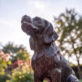 Sitting Dog Figurine, Verdigris Cast Iron, Shelf Decor, 6.1" GB78057 shot 4