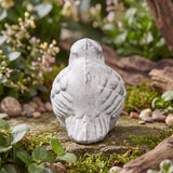 Chubby Bird Figurine, Antique White Cast Iron, Shelf Decor, 3.7" GB78058 shot 6