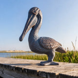 Pelican Figurine, Blue Cast Iron, Shelf Decor, 7.1" GB78060 shot 3