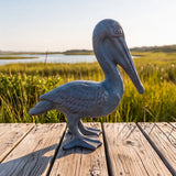 Pelican Figurine, Blue Cast Iron, Shelf Decor, 7.1" GB78060 shot 4