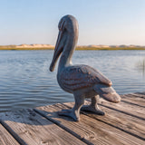 Pelican Figurine, Blue Cast Iron, Shelf Decor, 7.1" GB78060 shot 5