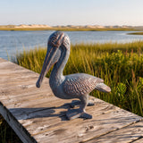 Pelican Figurine, Blue Cast Iron, Shelf Decor, 7.1" GB78060 shot 1