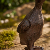 Small cast iron duck figurine for garden rooms and cottage decor, SKU GB78061