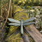 Dragonfly Garden Figurine, Mint Green Cast Iron Decor, 5.1" GB78062 shot 4